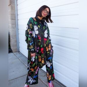 Lala Original Posh Satin Playsuit in Folklore Florals Set